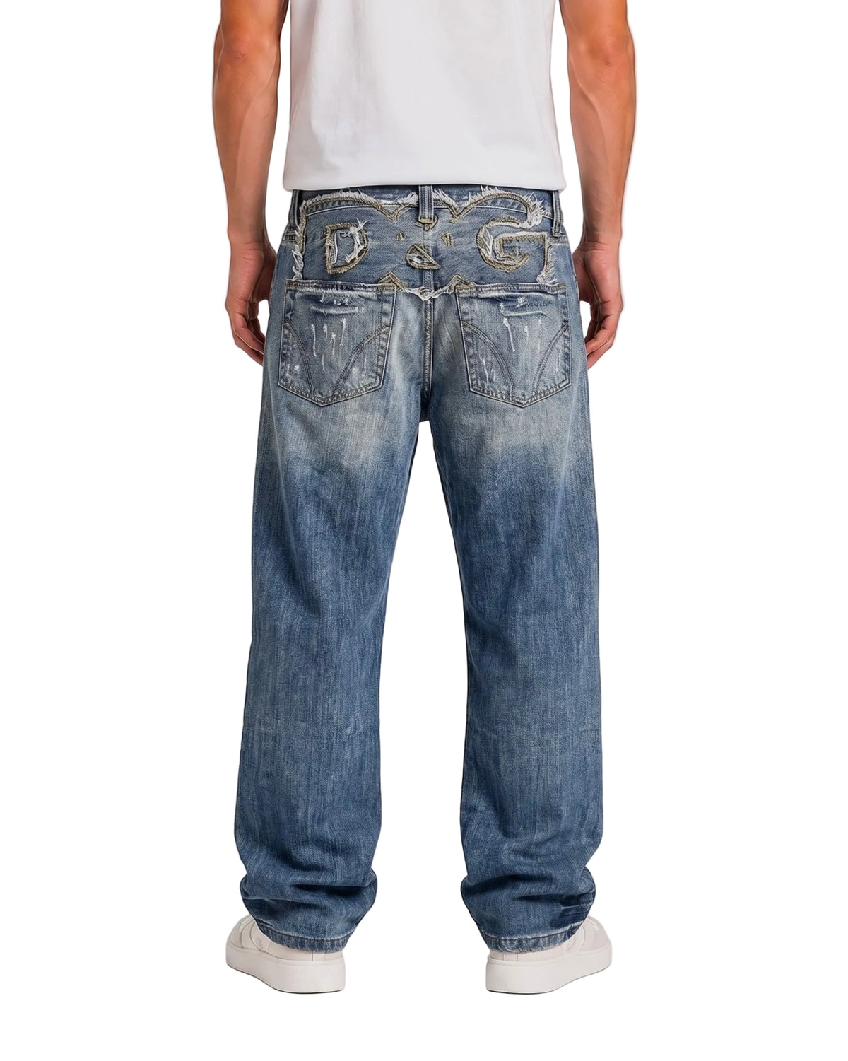 Dolce & Gabbana Big Print Jeans (S)
