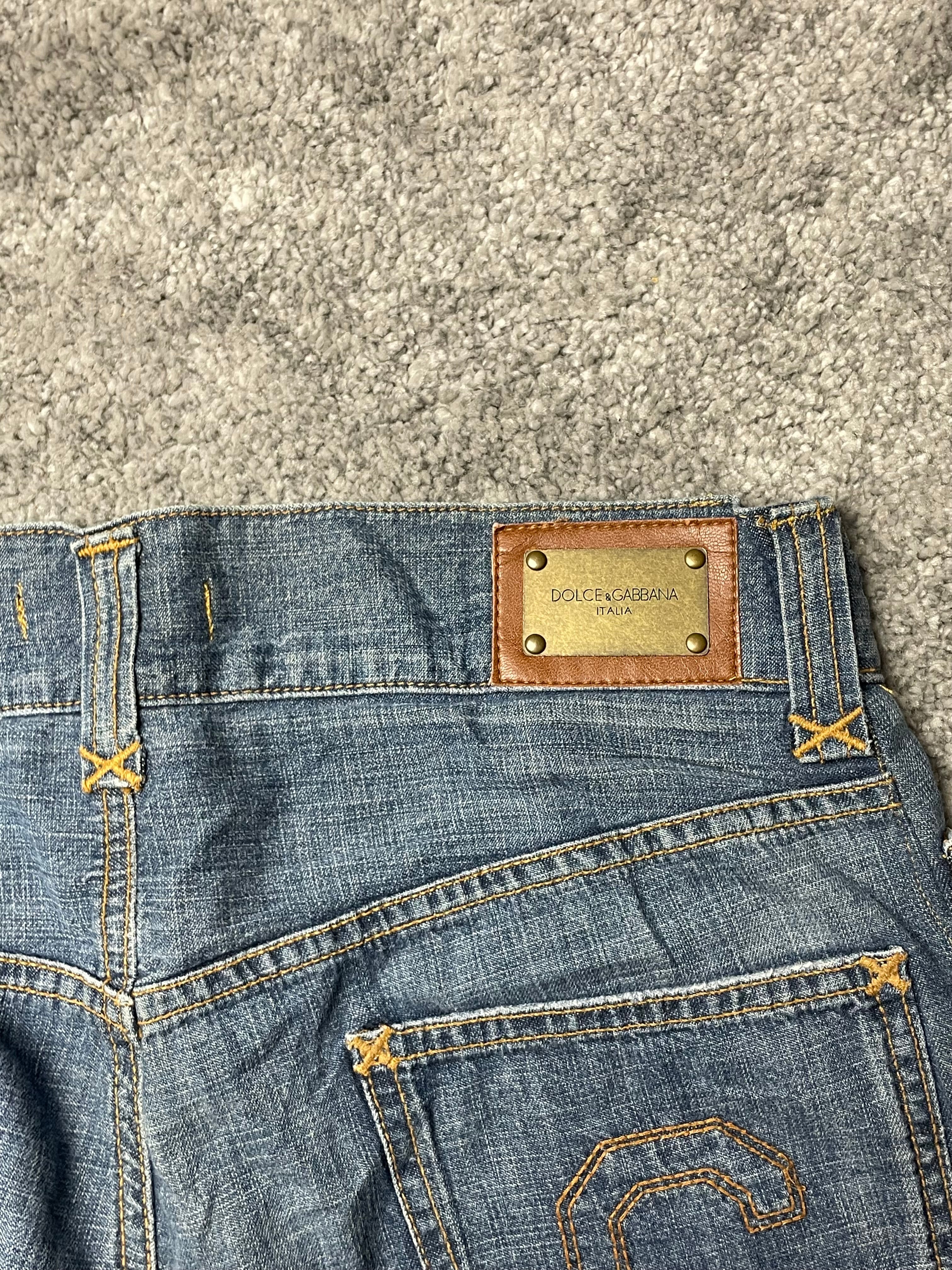 Dolce & Gabbana Pocket Print Bootcut Jeans (S)