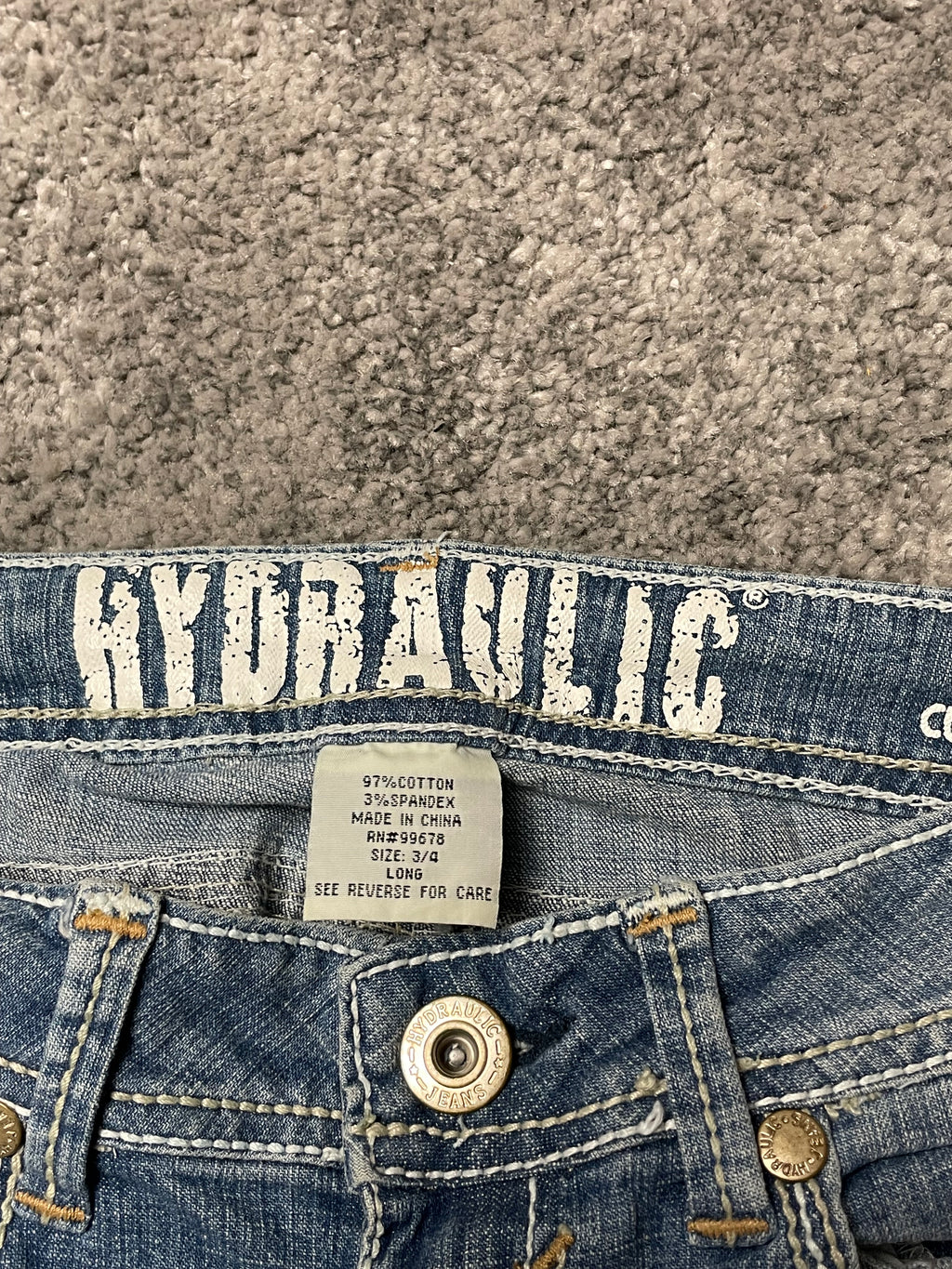 Hydraulic Curvy Flare Jeans Y2k (S)