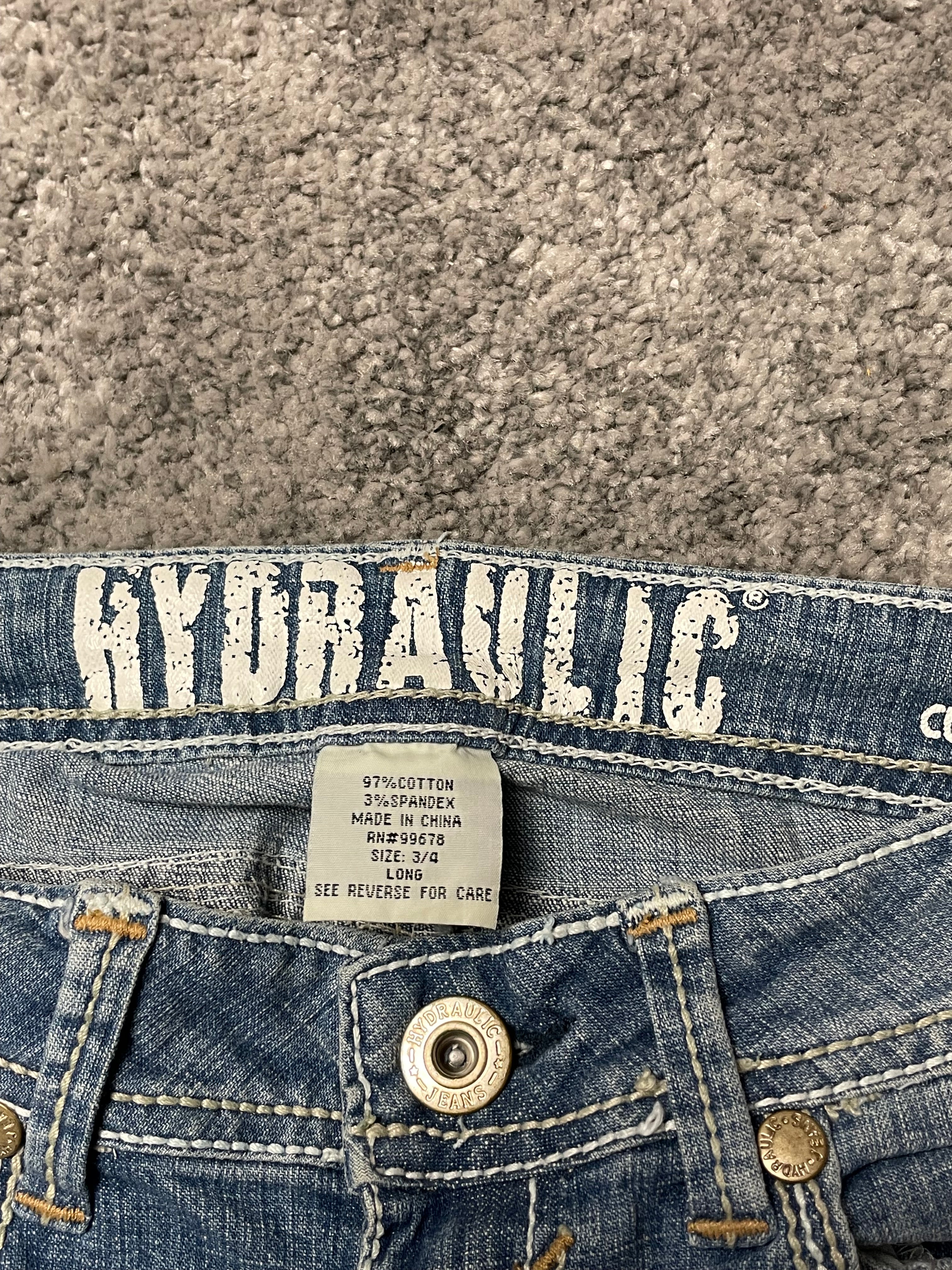 Hydraulic Curvy Flare Jeans Y2k (S)
