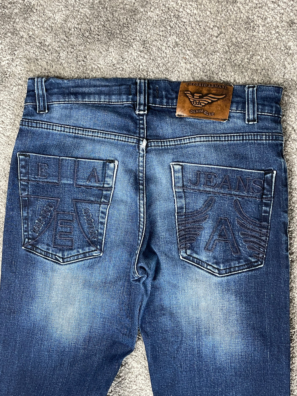 Armani Big Print Jeans (S)