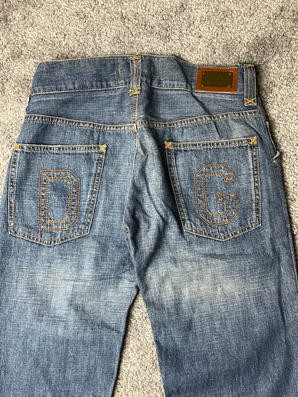 Dolce & Gabbana Pocket Print Bootcut Jeans (S)