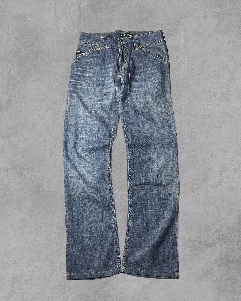 Dolce & Gabbana Pocket Print Bootcut Jeans (S)