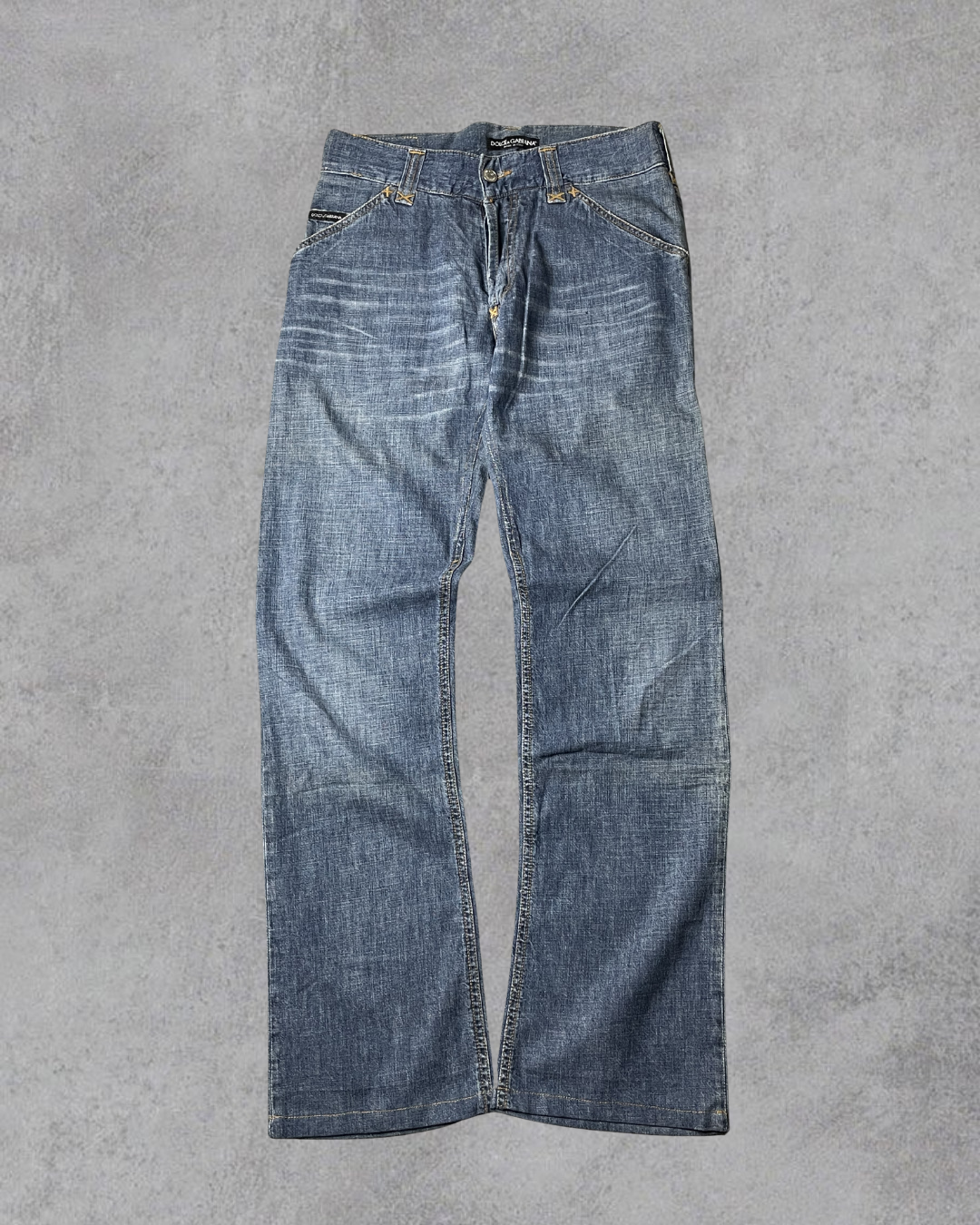 Dolce & Gabbana Pocket Print Bootcut Jeans (S)